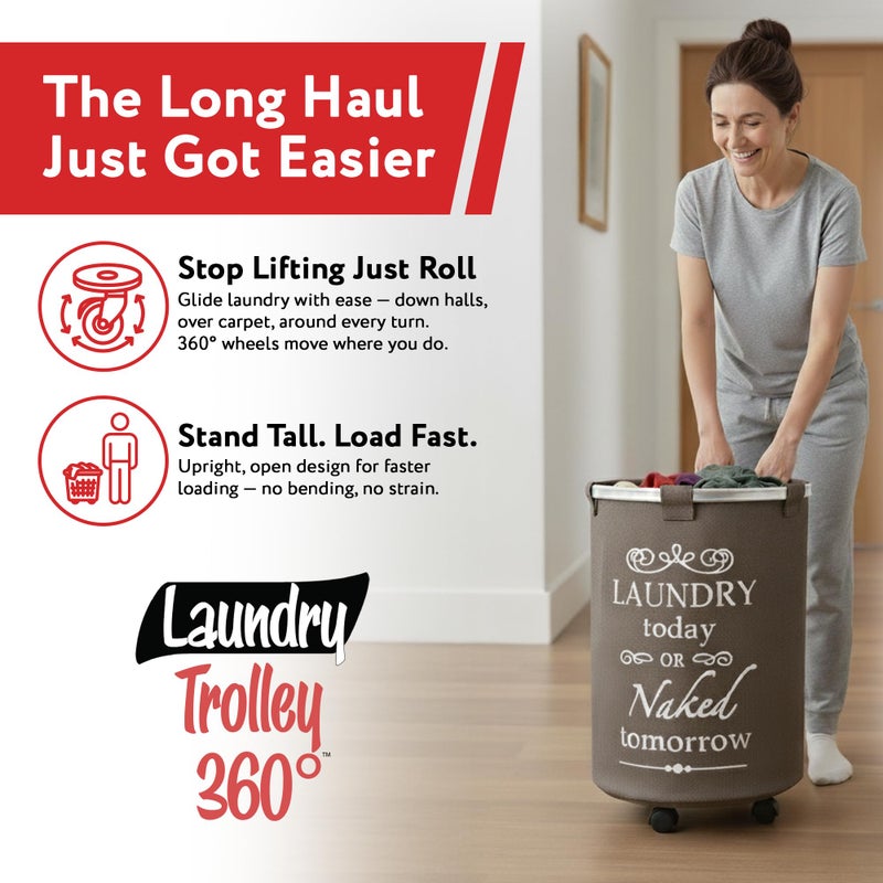dbest products Laundry Trolley 360 - Image 2